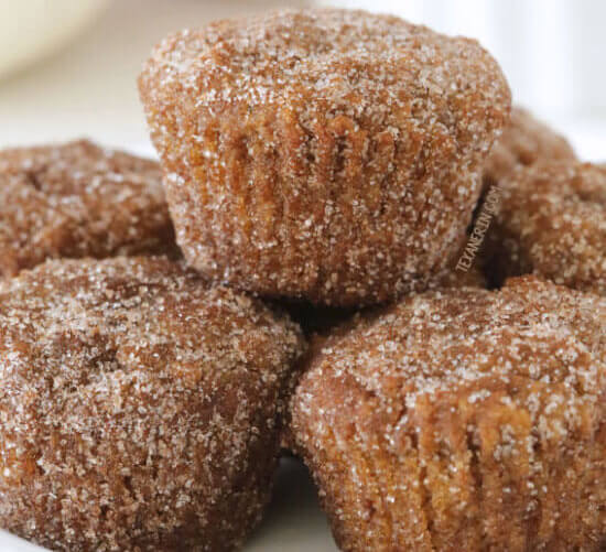 Cinnamon Sugar Pumpkin Donut Holes